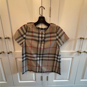 Burberry Girls Plaid top